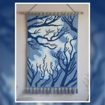 Autumn Landscape Tapestry Crochet Pattern 100x160 Stitches