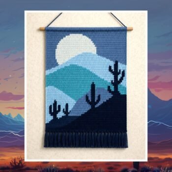 Desert Moon Tapestry Crochet Pattern 60x90 Stitches