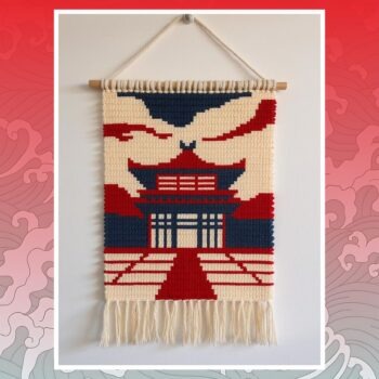 Japan House Tapestry Crochet Pattern 60x80 Stitches