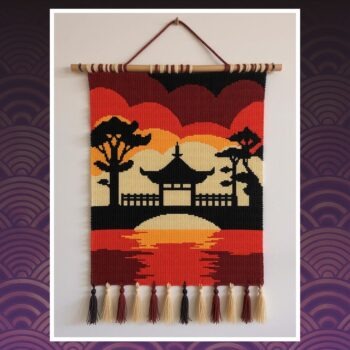 Japanese Garden Tapestry Crochet Pattern 120x160 Stitches