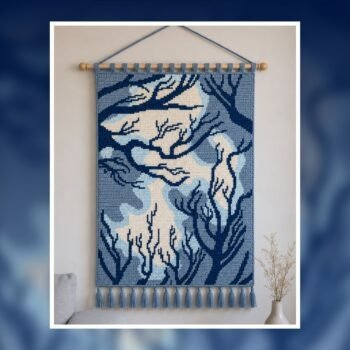 Autumn Landscape Tapestry Crochet Pattern 100x160 Stitches