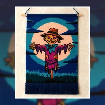 Creepy Scarecrow Tapestry Crochet Pattern 120x180 Stitches