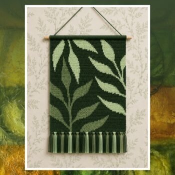 Green Leaf Tapestry Crochet Pattern 140x200 Stitches