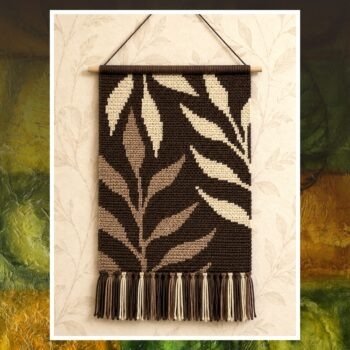 Leafy Botanical Tapestry Crochet Pattern 90x120 Stitches