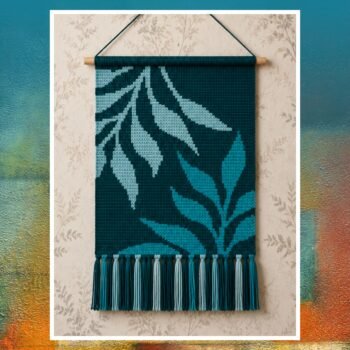 Modern Leaf Tapestry Crochet Pattern 90x120 Stitches