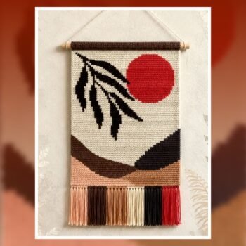 Modern Sunset Tapestry Crochet Pattern 60x90 Stitches