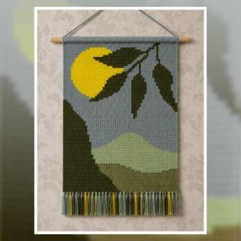 Moonlit Landscape Tapestry Crochet Pattern 60x90 Stitches