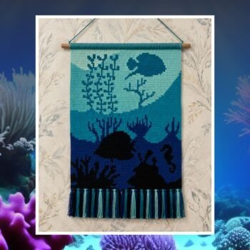 Ocean Reef Crochet Tapestry Pattern 80x120 Stitches