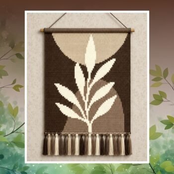 Rustic Leaf Harmony Tapestry Crochet Pattern 100x150 Stitches