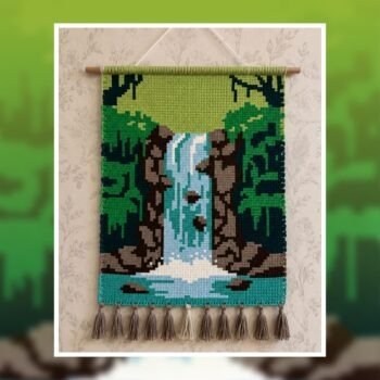 Waterfall Tapestry Crochet Pattern 60x90 Stitches